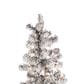 The Gerson Company 7.5" Pre-Lit Artificial Heavy Flocked Layered Spruce with White Lights in Green, , large