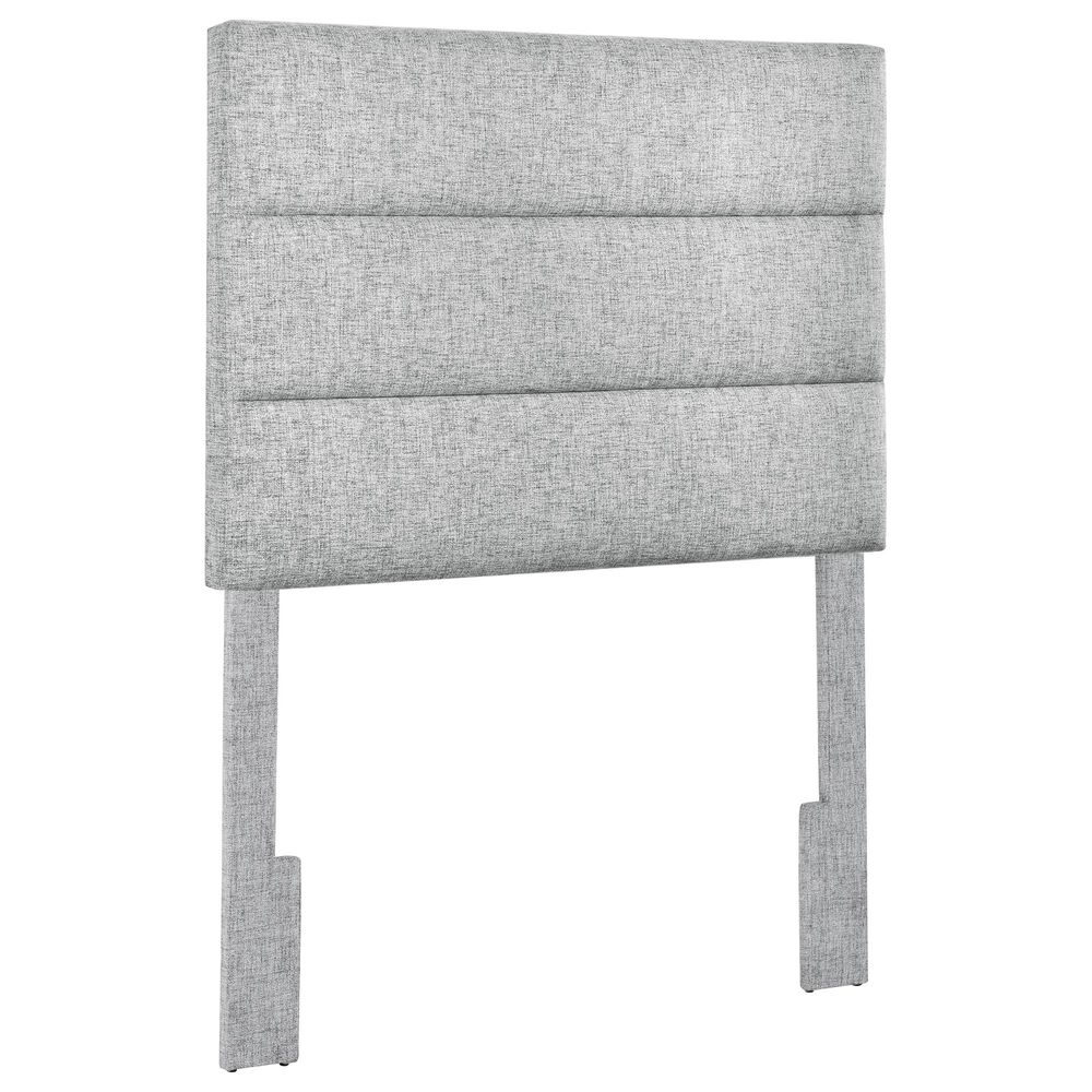 Accentric Approach Twin Adjustable Headboard in Gray, , large