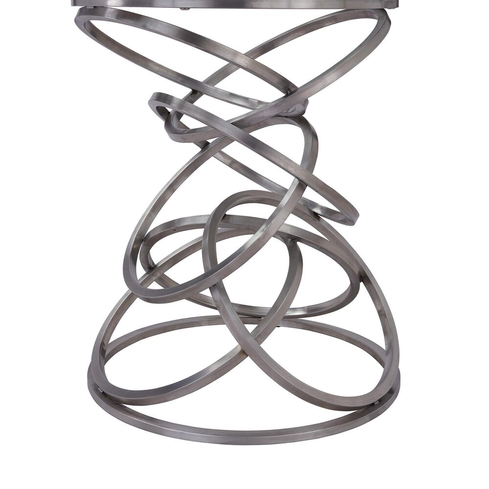 Blue River Wendy Dining Table in Brushed Stainless Steel - Table Only, , large