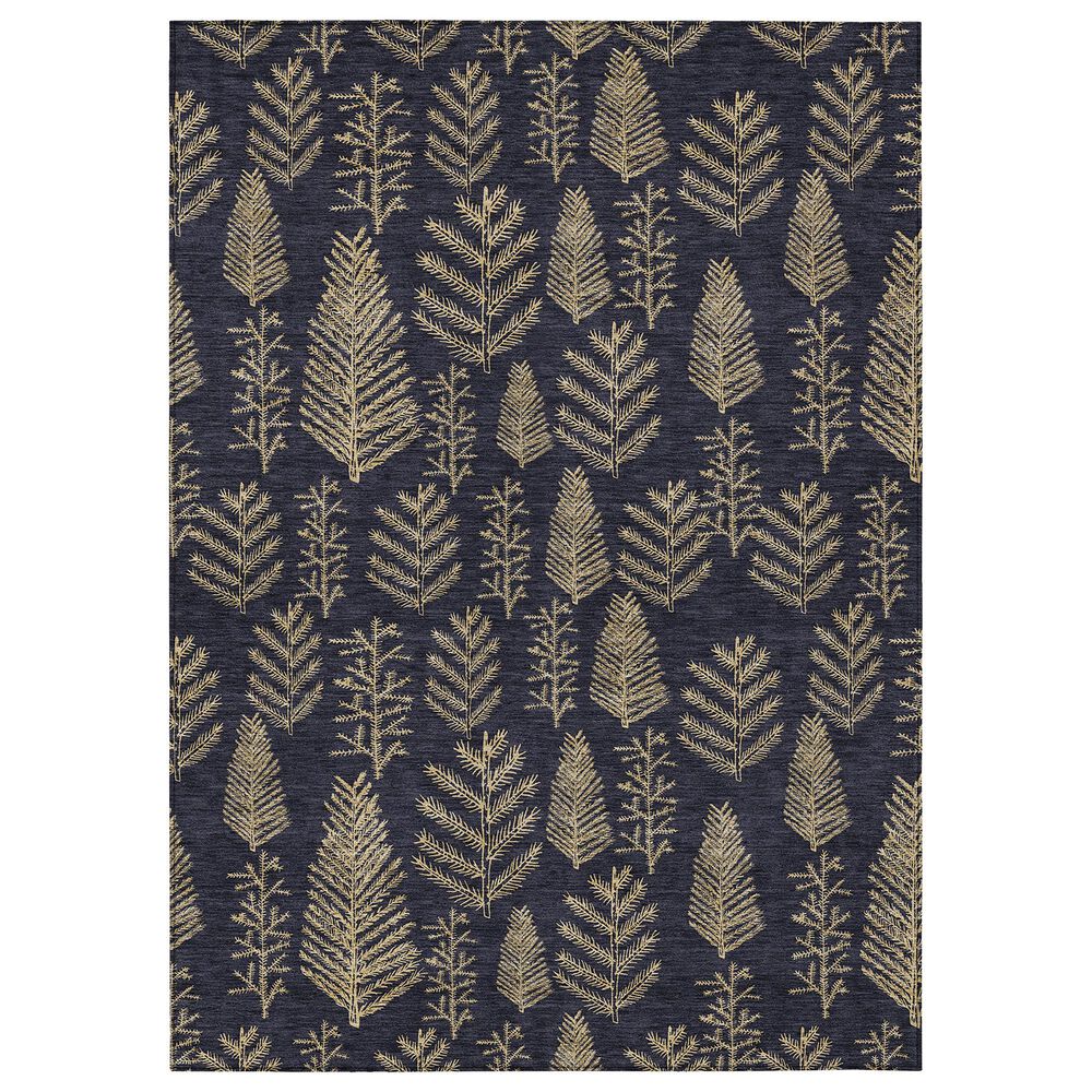Dalyn Rug Company Wonderland WN21 3" x 5" Black Indoor/Outdoor Area Rug, , large