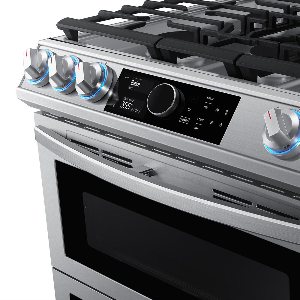 Samsung 6.3 Cu. Ft. Dual Fuel Range with True Convection and Air Fry in