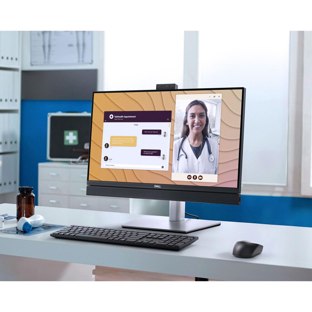 Dell 23.8&quot; Pro All-in-One 35W Desktop Computer | Intel Core i5 14500T - 8GB RAM - Intel UHD 770 Graphics - 256GB SSD in Dark Gray, , large