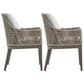 Blue River Silvana Outdoor Dining Chair with Beige Cushion in Gray (Set of 2), , large