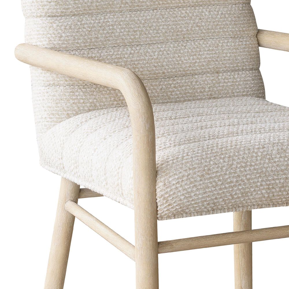 Chapel Hill Huntington Upholstered Dining Arm Chair in Beach Grass, , large