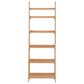 Linon Home Decor Charlotte 5-Shelf Ladder Bookcase in Natural, , large