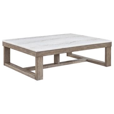 Signature Design by Ashley Loyaska Coffee Table in Grayish Brown and Ivory, , large