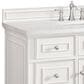 James Martin Vanities Lorelai 48" Single Vanity in Bright White with 3 cm Arctic Fall Solid Surface Top, , large