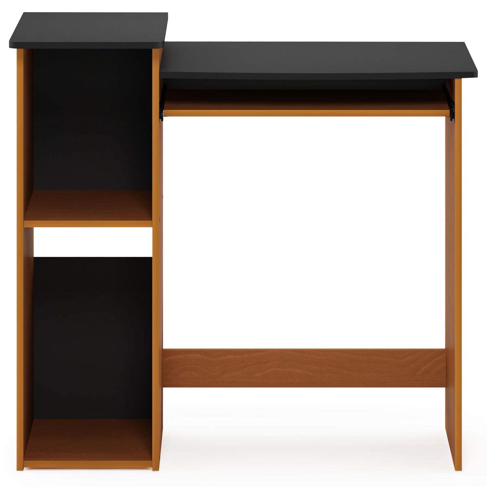 HOMLUX Multipurpose Computer Gaming Desk in Light Cherry and Black, , large