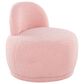 Lumisource Kimi Accent Chair in Pink Sherpa, , large