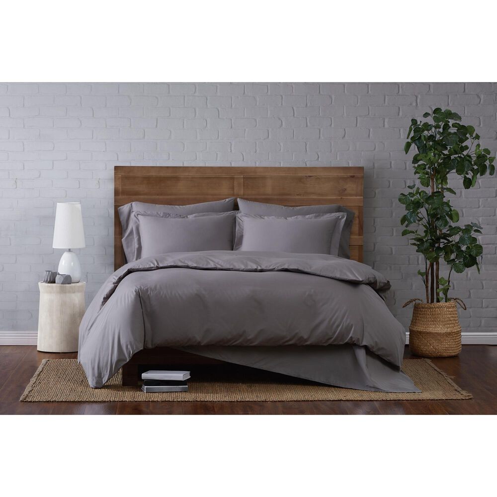 Pem America Brooklyn Loom Classic 3-Piece Full/Queen Duvet Set in Grey, , large