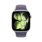 Apple Watch Series 11 (GPS) 46mm Silver Aluminum Case with Purple Fog Sport Band - M/L - Silver - (2025), , large