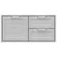 Hestan 42" Double Drawer and Storage in Stainless Steel, , large