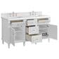 James Martin Vanities Lorelai 60" Double Vanity in Bright White with 3 cm White Zeus Quartz Top, , large