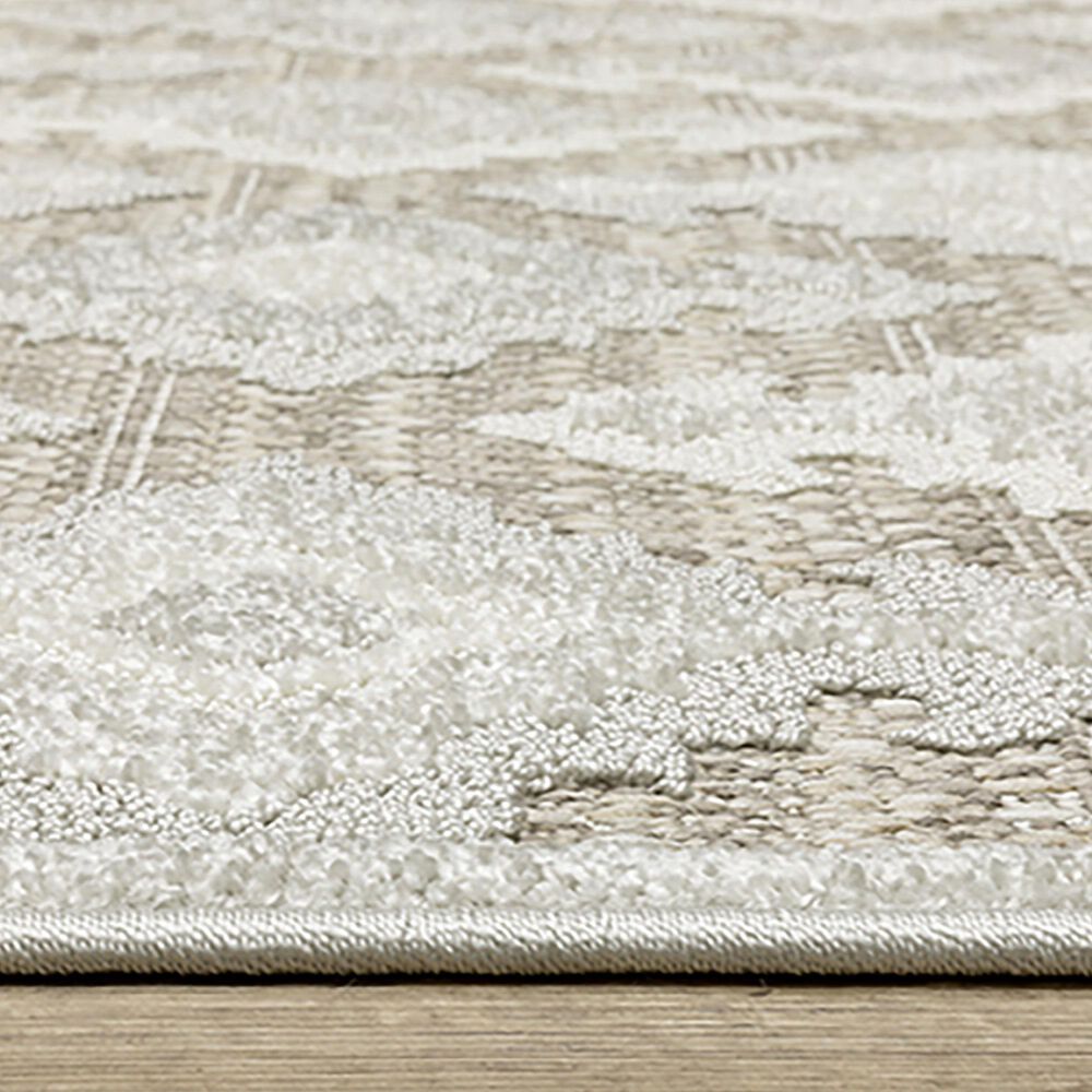 Oriental Weavers Tangier TAN08 3&#39;3&quot; x 5&#39; Beige Area Rug, , large
