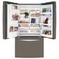 GE Appliances 22.1 Cu. Ft. Counter-Depth French-Door Refrigerator in Slate, , large
