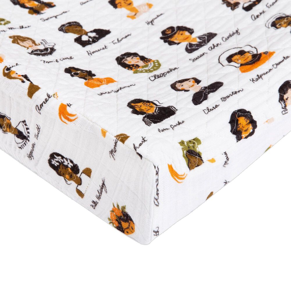 Babyletto Women In History Changing Pad Cover in White, , large