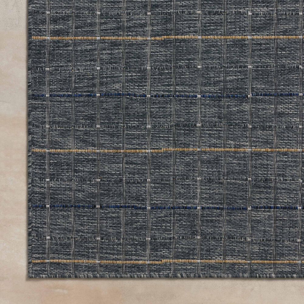 Loloi II Birch 6&#39;7&quot; x 9&#39;4&quot; Sky and Wheat Indoor/Outdoor Area Rug, , large