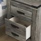 Ashley Frandern 2-Drawer Nightstand in Warm Gray, , large
