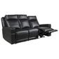Italiano Furniture Valley Power Reclining Sofa in Black, , large