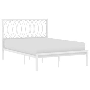 Richlands Furniture Naomi Full Platform Bed in White, , large