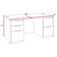 Regency Global Sourcing Legacy 66" Office Desk with Double Full Pedestal in Noble Oak, , large