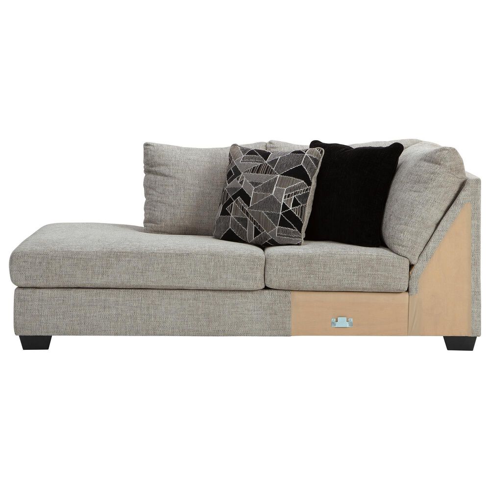 Ashley Megginson 3-Piece Right Facing U-Shaped Sectional with Sofa Chaise and Storage Ottoman in Storm, , large