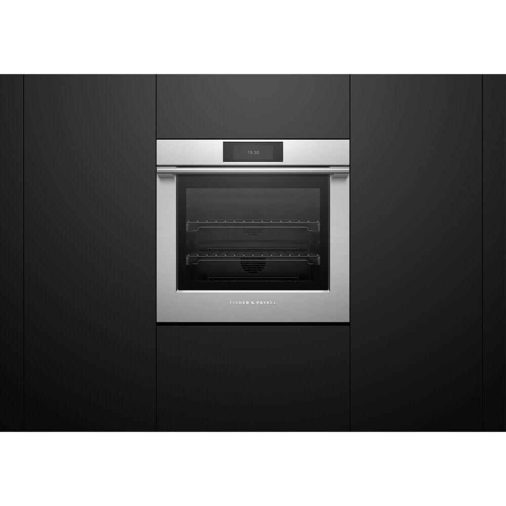 Fisher and Paykel Series 9 30" Professional Smart Single Wall Oven in Stainless Steel, , large