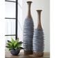 Ashley Blayze 2-Piece Vase Set in Antique Gray and Brown, , large