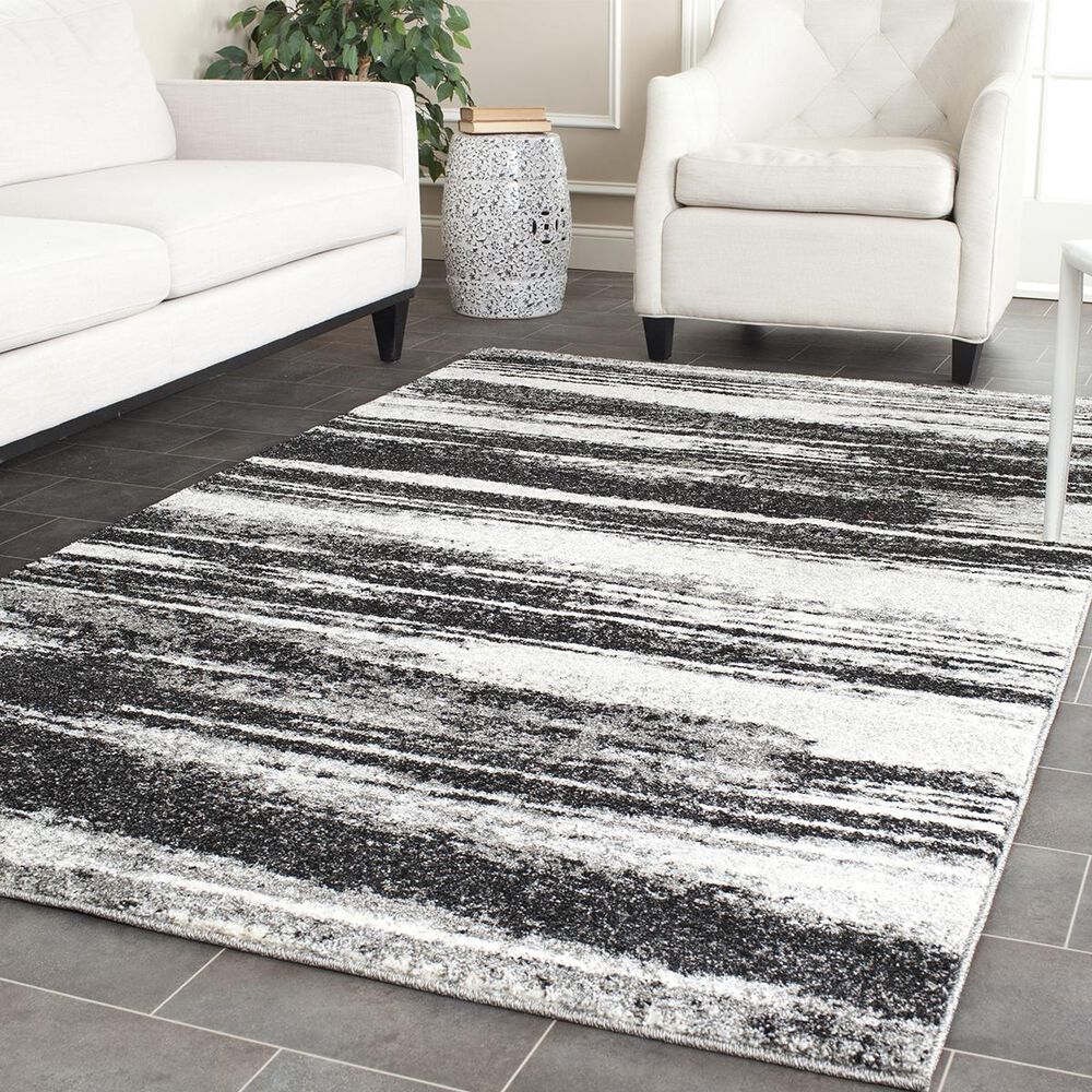 Safavieh Retro RET2693-8479-3 3" x 5" Dark Grey/Light Grey Area Rug, , large