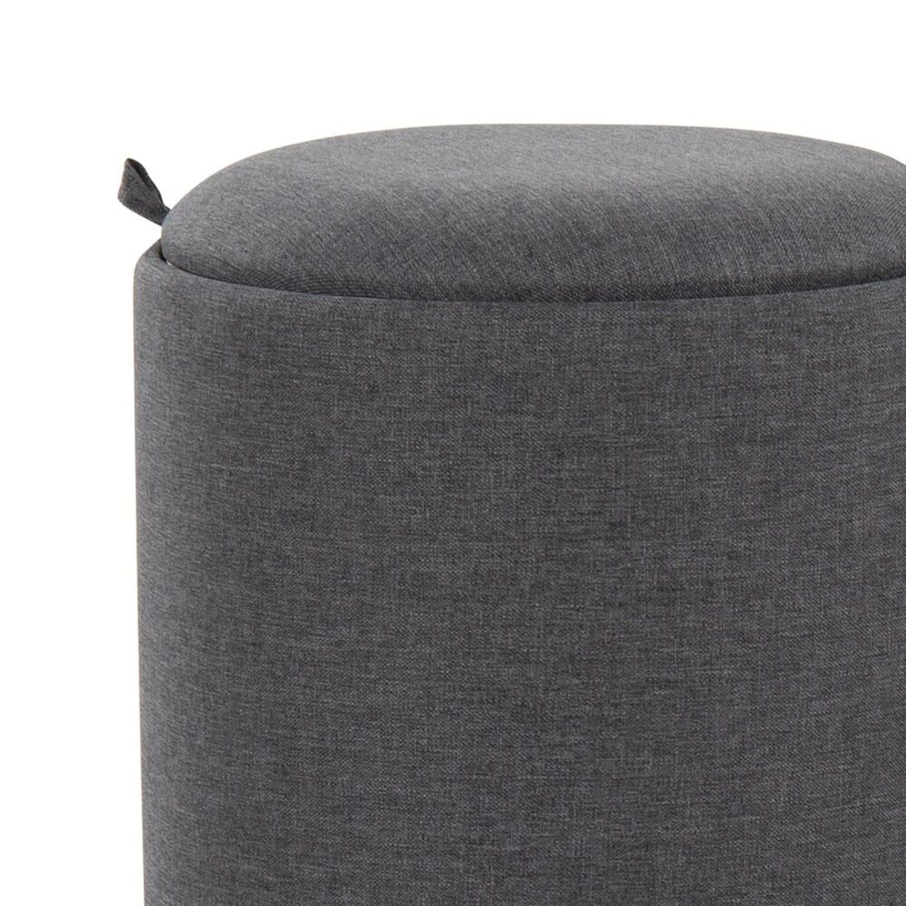 Lumisource Tray 2-Piece Nesting Ottoman Set in Charcoal, , large