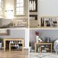 Timberlake Lavish Home 3 Tiers Bamboo Shoe Rack Bench in Bamboo, , large
