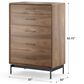 BDI LINQ 5-Drawer Chest in Natural Walnut, , large