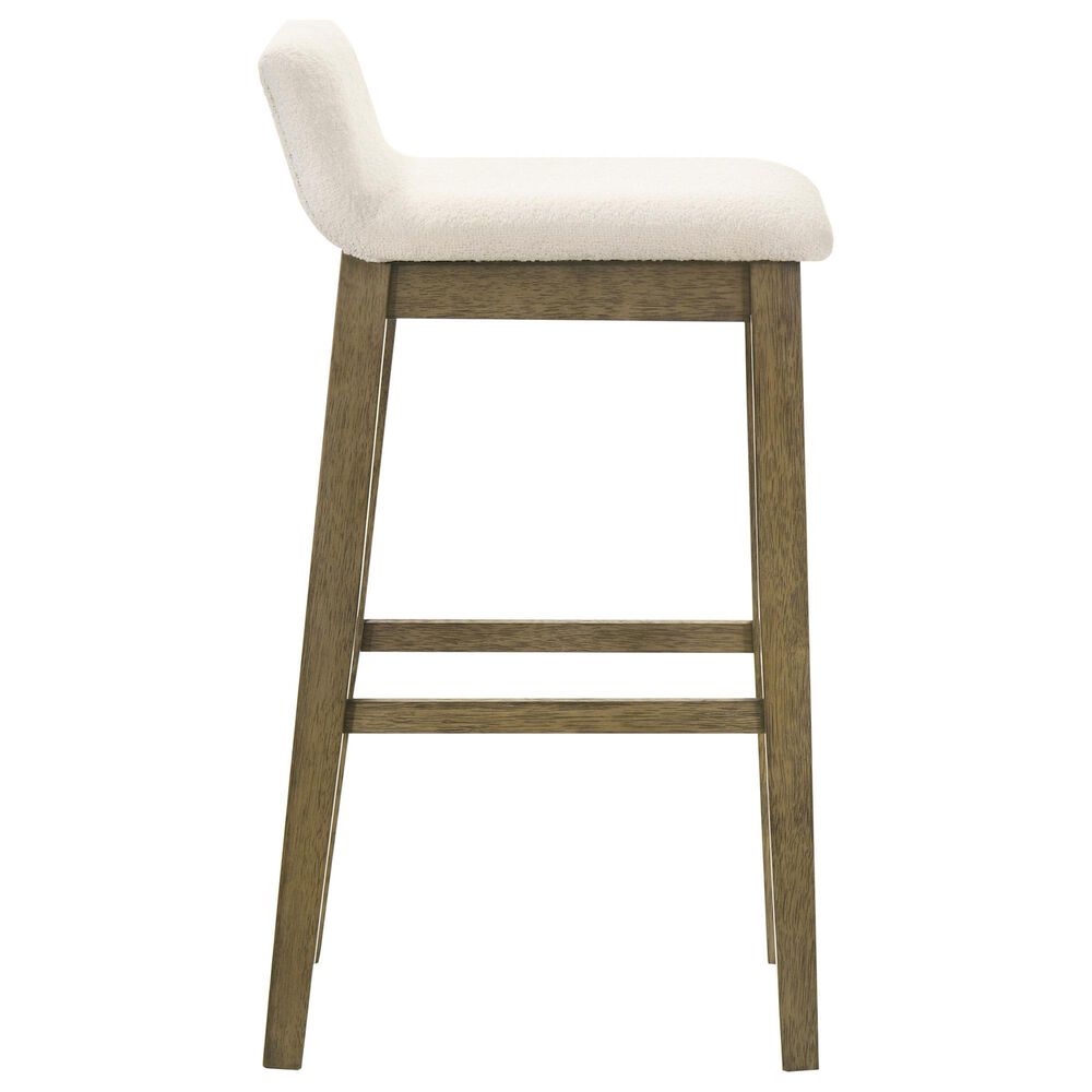 Armen Living Annikah Bar Height Stool in Putty Brown, , large