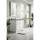 James Martin Vanities Bristol 36" Single Bathroom Vanity in Bright White with 3 cm Parisien Bleu Quartz Top and Rectangular Sink, , large