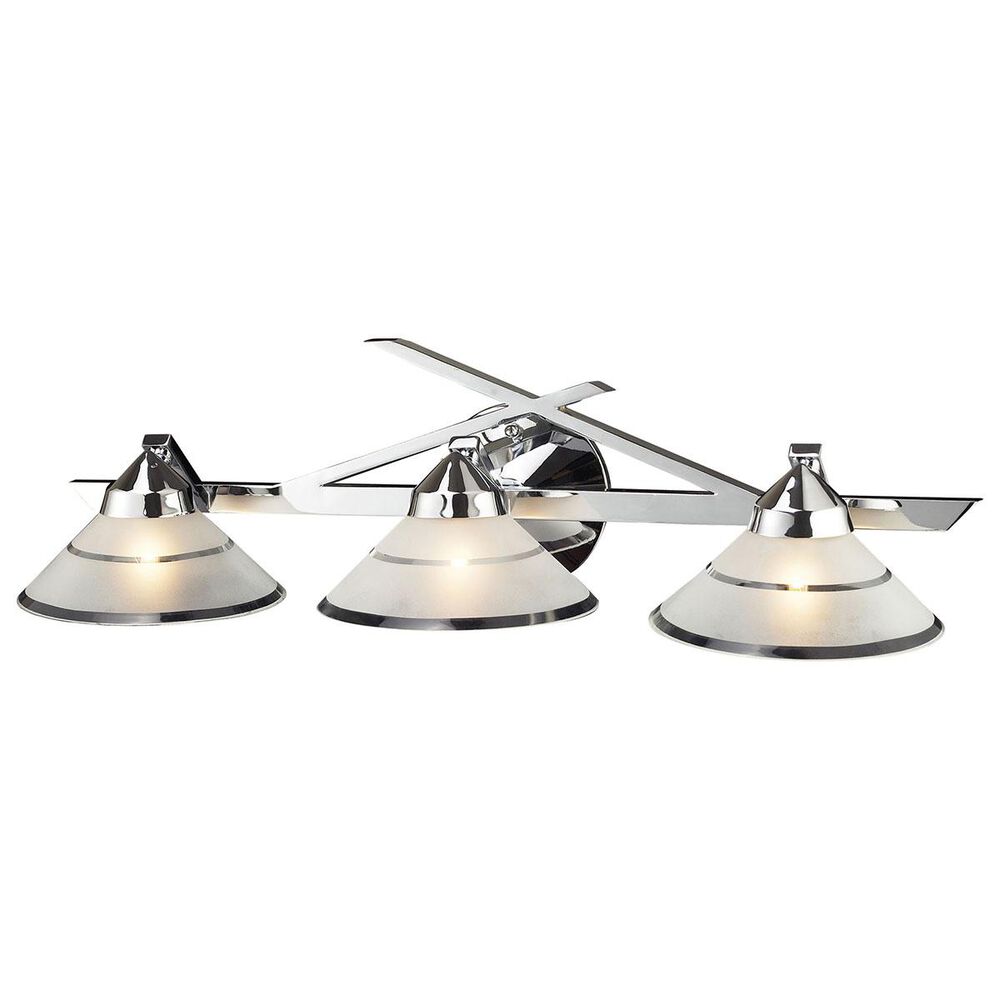 Stein World Refraction 3-Light Vanity In Polished Chrome, , large