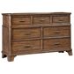 Hawthorne Furniture Telluride 7-Drawer Dresser in Vintage Oak, , large