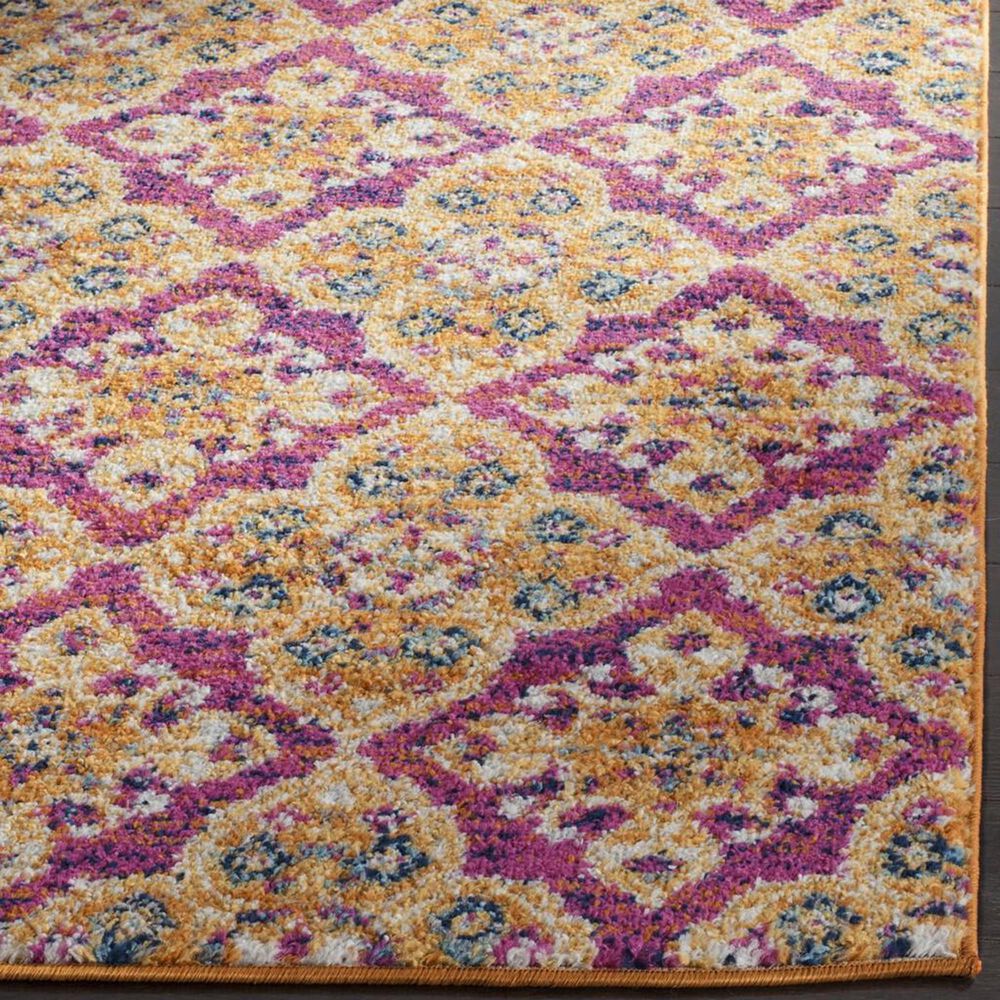 Safavieh Madison MAD605A 2&#39;3&quot; x 8&#39; Fuchsia and Gold Runner, , large