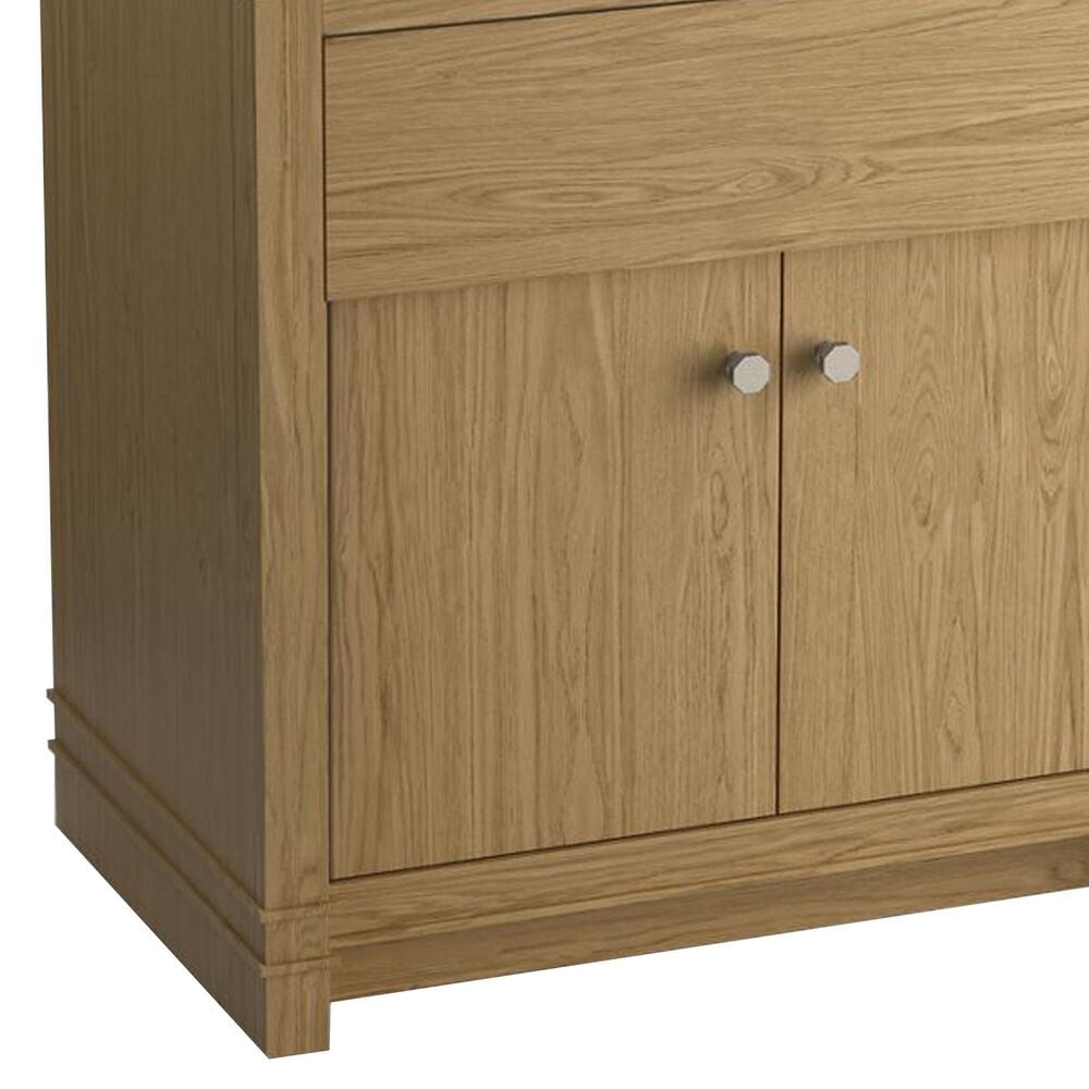 Kohler Alouette 36" Single Bathroom Vanity in Light Oak with 2 cm White Quartz Top and Rectangular Sink, , large