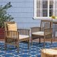 Hearth and Haven Casa Outdoor Dining Chair with Cream Cushion in Grey (Set of 2), , large