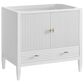 James Martin Vanities Myrrin 36" Vanity in Bright White with 3 cm Victorian Silver Quartz Top, , large