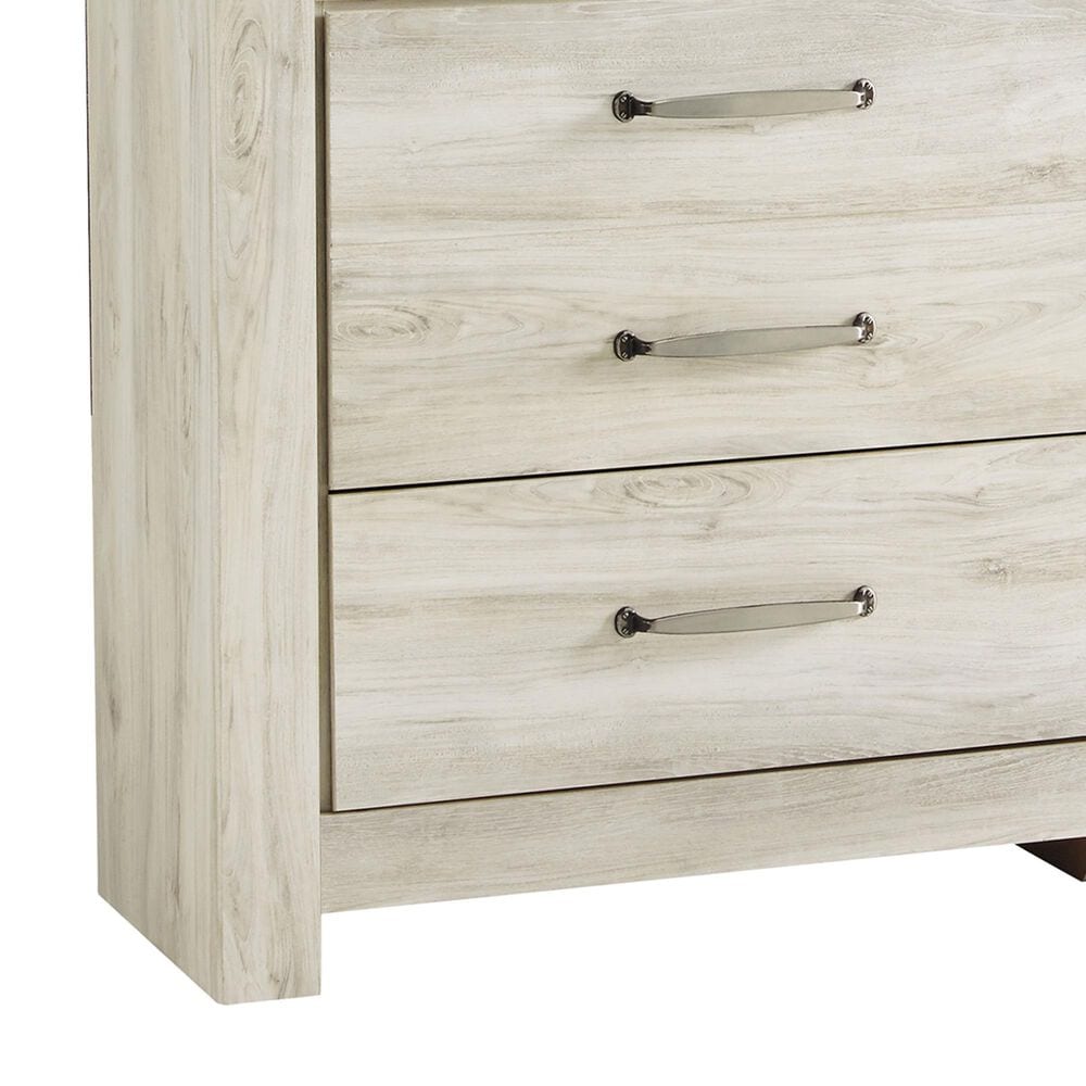 Ashley Bellaby 5-Piece Queen Panel Bedroom Set in Whitewash, , large