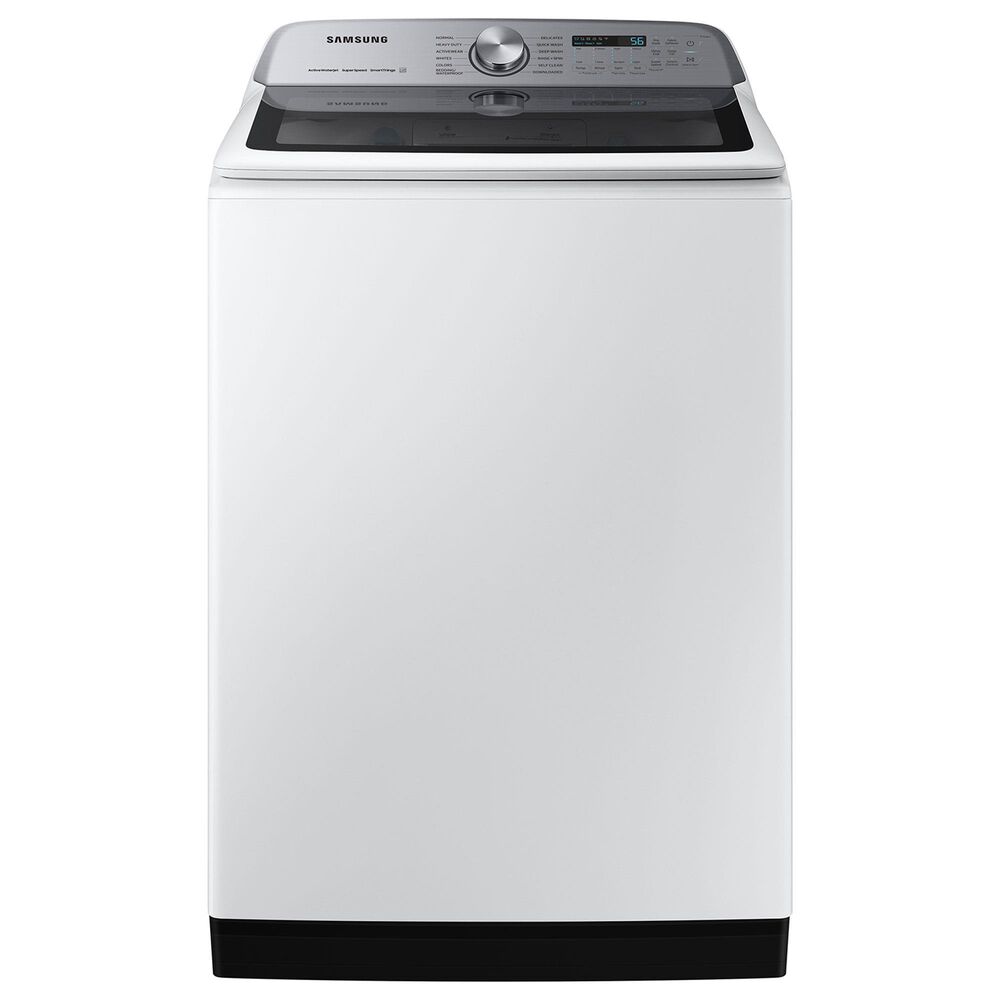 Samsung 5.1 Cu. Ft. Large Capacity Smart Top Load Washer with ActiveWave Agitator and Super Speed Wash in White, , large