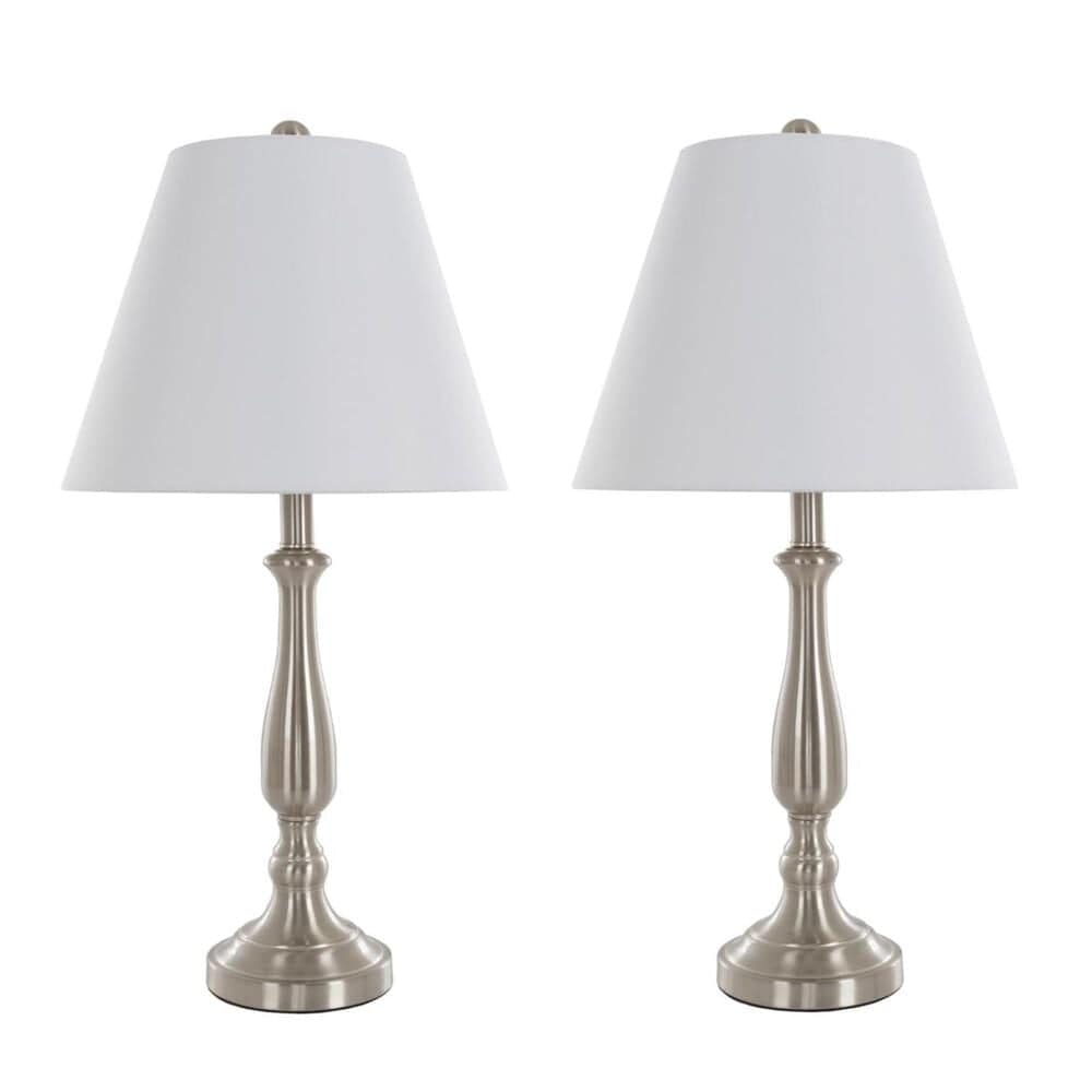 Timberlake Table Lamp in Brushed Steel (Set of 2), , large