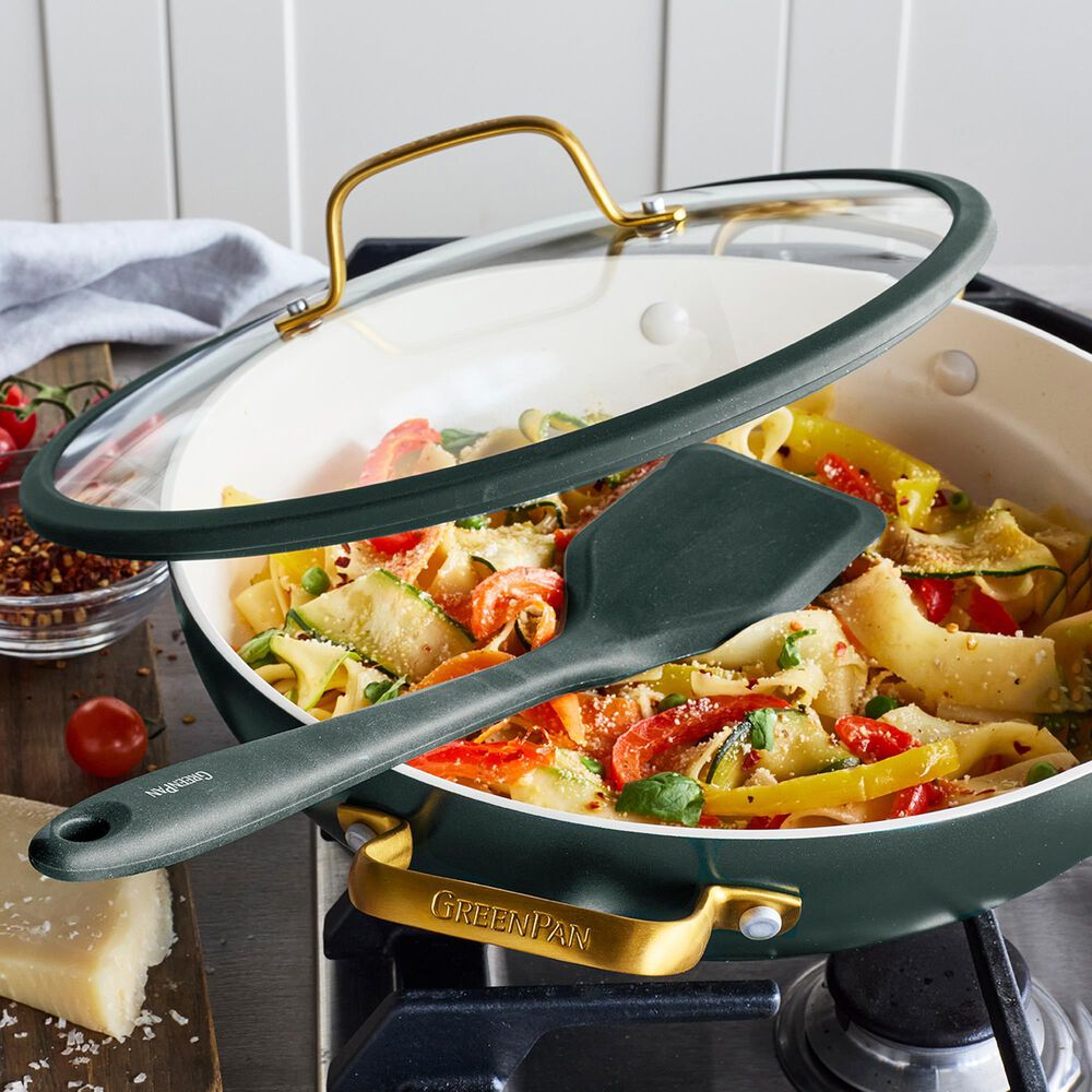Green Pan Reserve Pro 11" Ceramic Nonstick Everyday Pan with Lid in Spruce, , large