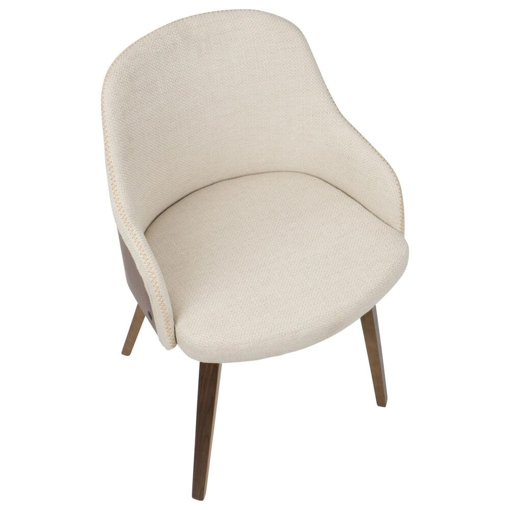 LumiSource Bacci Accent Chair in Cream, , large