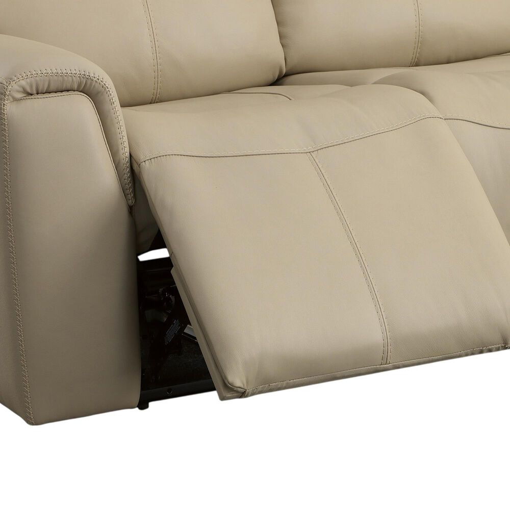 Flexsteel Jarvis Power Reclining Sofa with Headrests in Parchment, , large