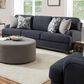 Moore Furniture Landry Stationary Sofa in Lillie Indigo, , large
