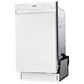 Midea 18" Front Control Built-In Dishwasher in White, , large