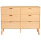 Linon Home Decor Reid 6-Drawer Dresser in Natural, , large