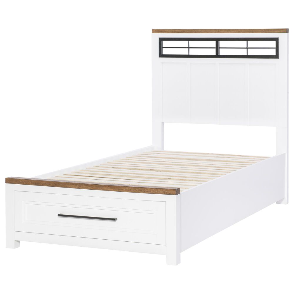 Legacy Classic Dutton 4-Piece Twin Storage Bedroom Set in Natural White, Toasted Coconut and Aged Black, , large